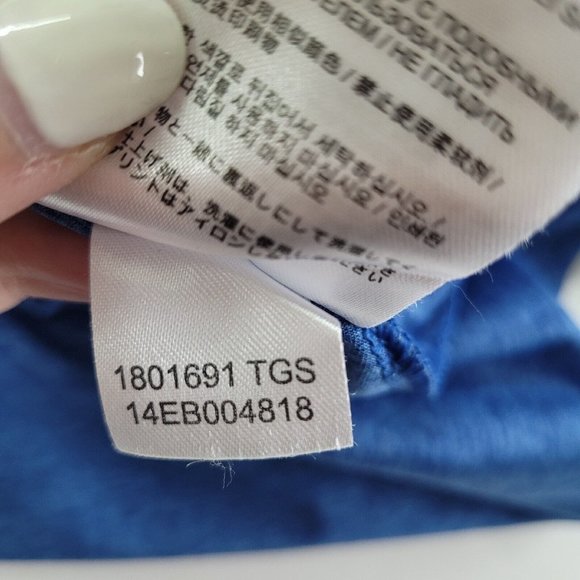 Jack Wolfskin Shirt Womens S Crosstrail T-shirt V-neck Short‎ Sleeve Blue - Picture 9 of 13